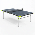Tischtennisplatte 274 x 152 x 76 cm mit Metallgestell dunkelgrau für Freizeitspiele