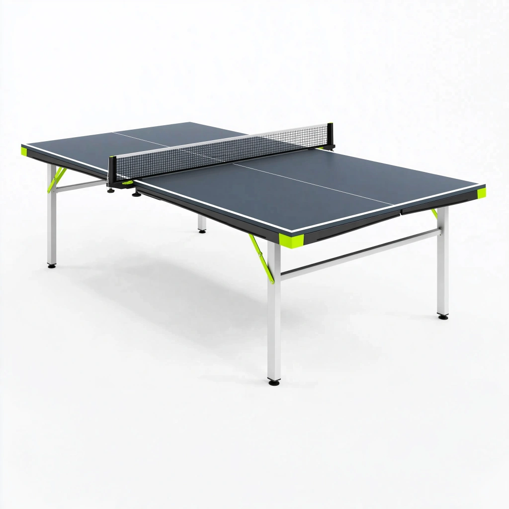 Tischtennisplatte 274 x 152 x 76 cm mit Metallgestell dunkelgrau für Freizeitspiele
